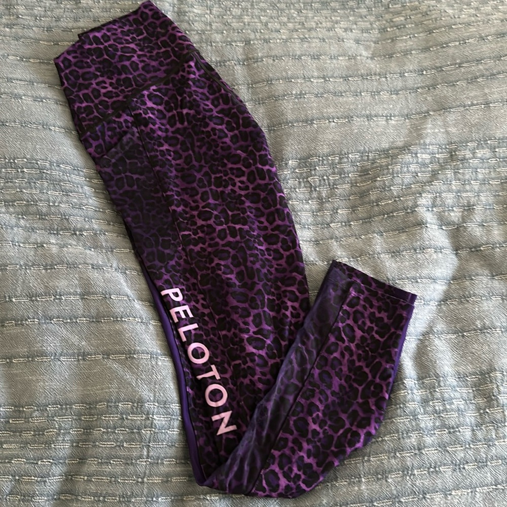 Peloton Purple Leopard print leggings